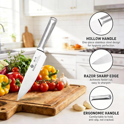 imarku Knife Set, 16 PCS High Carbon Japanese Stainless Steel Knife Sets for Kitchen with Block, Ultra Sharp Kitchen Knife Set with Sharpener Chef Knife Sets, Dishwasher Safe, Best Gifts
