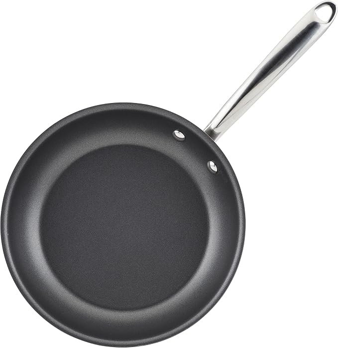 Rachael Ray 70033 Professional Stainless Steel/Hard Anodized Nonstick Cookware Pots and Pans Set, 11 Piece - Gray and Silver