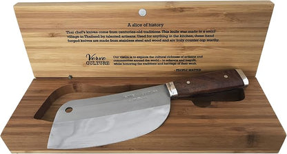 Verve Culture Artisan Stainless Steel Thai Chef's Knife #1 - Authentic Hand Crafted in Thailand