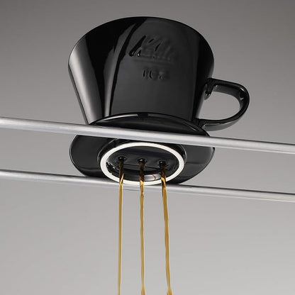 Kalita Ceramic Coffee Dripper (Black) for 2-4 Cups (#02005)