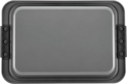 Anolon Advanced Nonstick Baking Pan With Lid / Nonstick Cake Pan With Lid, Rectangle - 9 Inch x 13 Inch, Gray