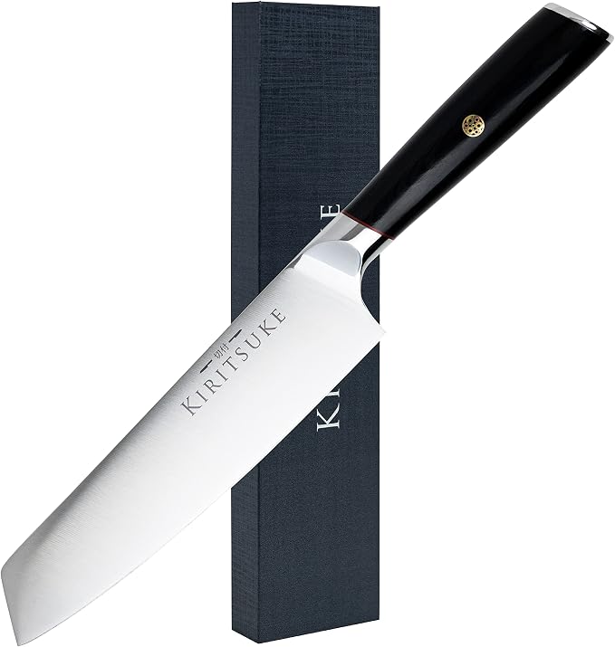 Professional Chef Knife 8 Inch Kitchen Knife - Premium Ergonomic Ultra Sharp High Carbon German Stainless Steel - Pakkawood Handle Chef's Knives