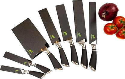 EVERPRIDE 7-Piece Knife Guard Set, Universal Blade Cover Knife Sheaths for Chef and Kitchen Knives Durable Knife Edge Guards Include Multiple Sizes to Protect Your Full Set of Knives