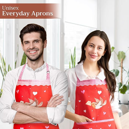 Maison d' Hermine 100% Cotton Apron for women with Pocket Kitchen Chef Apron for Men Cooking Spring Summer