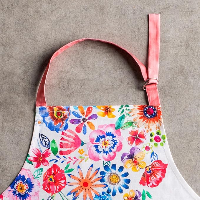 Maison d' Hermine 100% Cotton Apron for women with Pocket Kitchen Chef Apron for Men Cooking Spring Summer