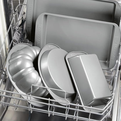 Farberware Nonstick Bakeware Baking Pan/Nonstick Cake Pan,Rectangle - 9 Inch x 13 Inch,Gray,(Pack of 6)