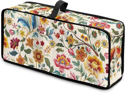 Toaster Cover 2 Slice Colorful Floral Slim 2 Slice Toaster Cover Easy to Fold and Carry, Heat-Resistant Dustproof Kitchen Appliance Protector, Machine Washable