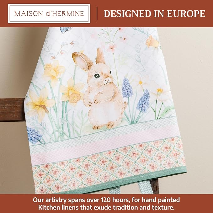 Maison d' Hermine 100% Cotton Apron for women with Pocket Kitchen Chef Apron for Men Cooking Spring Summer