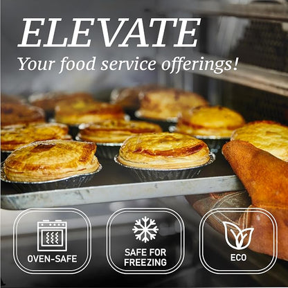 (120 Pack) 5" Aluminum Pie Pans 5 Inch, Mini Pie Tins Disposable, 5 Inch Aluminum Foil Pie - Individual Pie Pans perfect for Baking, Storing & Reheating Pot Pies Small Pie Tins
