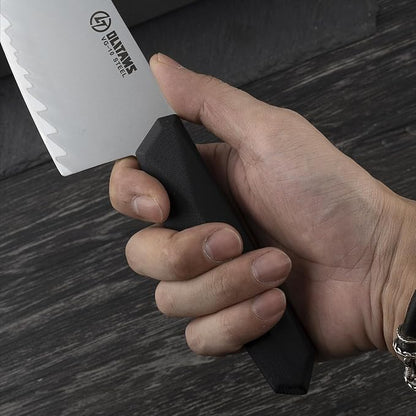 OLITANS Chef's Knife, 8 in Professional Chef Kinfe VG-10, Ultra Sharp Kitchen Knife, G10 Handle (Black)