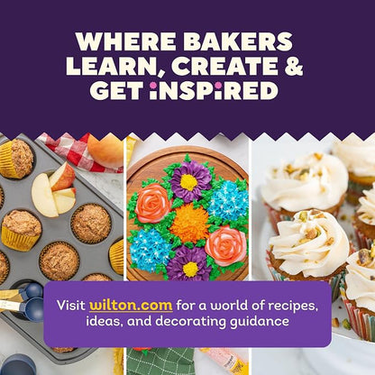 Wilton Gold Non-Stick Muffin Top Pan - Perfect for Muffin Tops, Egg Bites & Mini Layered Cakes - Made without PFAS & Scratch Resistant - 11 x 16 Inch