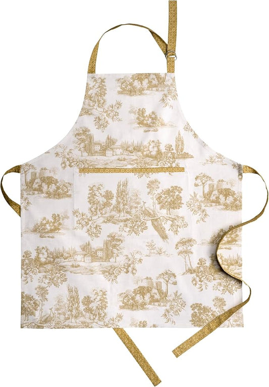 Maison d' Hermine 100% Cotton Apron for women with Pocket Kitchen Chef Apron for Men Cooking Spring Summer