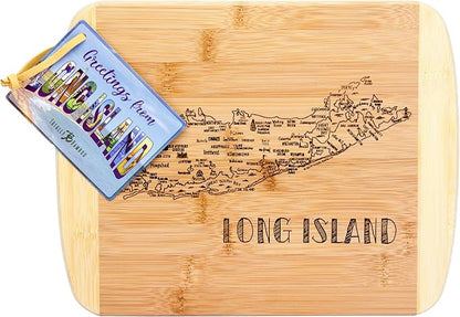 Totally Bamboo A Slice of Life Long Island Serving and Cutting Board, 11" x 8.75"