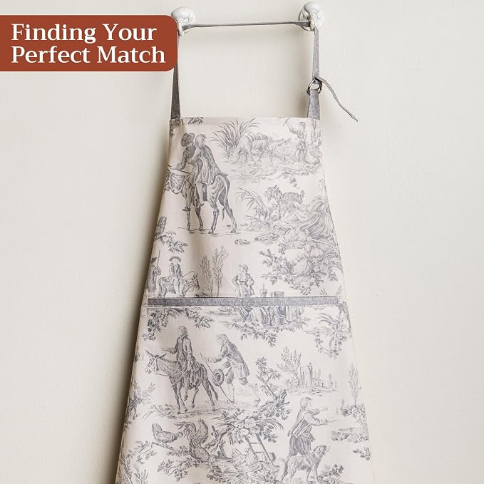 Maison d' Hermine 100% Cotton Apron for women with Pocket Kitchen Chef Apron for Men Cooking Spring Summer