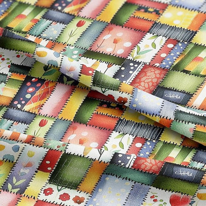 100% Cotton Fabric by the Yard – Turkish Quality Quilting & Sewing Fabric, 1 Yard x 1.69 Yards Wide, Patchwork Cotton for Crafts