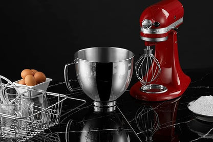 5 QT Stainless Steel Mixer Bowl Compatible With KITCHENAID TILT-HEAD STAND MIXERS 4.5-Quart (4.3 L) And 5-Quart (4.7 L) (Stainless Steel Polished)