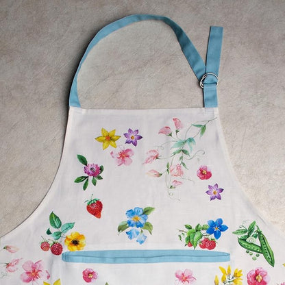 Maison d' Hermine 100% Cotton Apron for women with Pocket Kitchen Chef Apron for Men Cooking Spring Summer