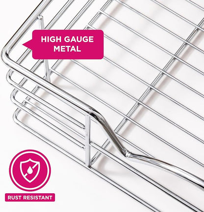 HOLDN’ STORAGE Pull Out Cabinet Organizer, Slide Out Drawer for Kitchen Cabinets & Pantry, Roll Out Shelf for Pots, Pans & Under Sink Storage, Heavy-Duty Full-Extension, 28" W x 21" D x 5" H