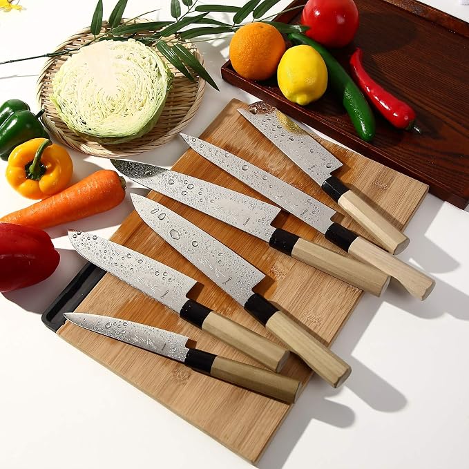 Japanese Chef Knife Damascus ZA18 69 Layer Octagonal Magnolia Wood Handle, Gyuto 8.3-inch (210mm)