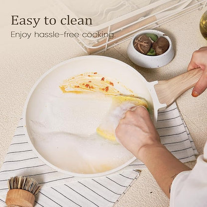 CAROTE Pots and Pans Set, Nonstick Cookware Sets, 21pcs Induction Cookware Kitchen Set Non Stick Cooking Set w/Frying Pans & Saucepans (PFOS, PFOA Free)