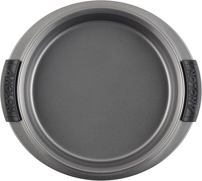 Anolon Advanced Nonstick Baking Pan/Nonstick Cake Pan, Round - 9 Inch, Gray, 1 Count (Pack of 2)
