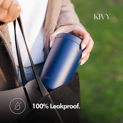 KIVY Travel Coffee Mug Tumbler [24h Cold | 6h Hot] Insulated Coffee Tumbler Stainless Steel - Leak Proof Coffee Travel Mug - 16oz Insulated cup to go for hot & cold drinks - Cups for Women & Men
