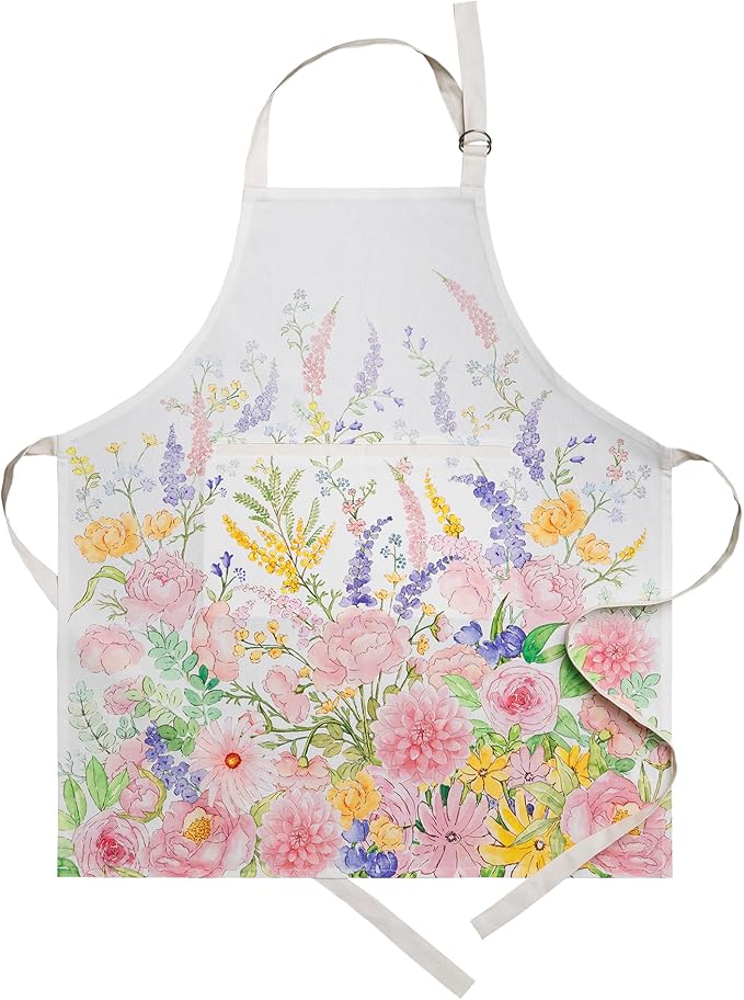 Maison d' Hermine 100% Cotton Apron for women with Pocket Kitchen Chef Apron for Men Cooking Spring Summer