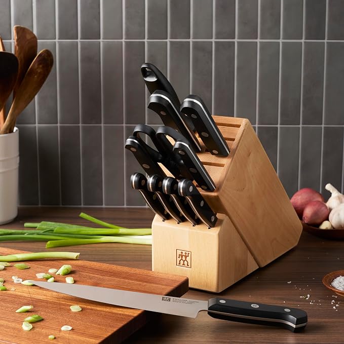 ZWILLING Gourmet 12-pc Knife Block Set - Natural