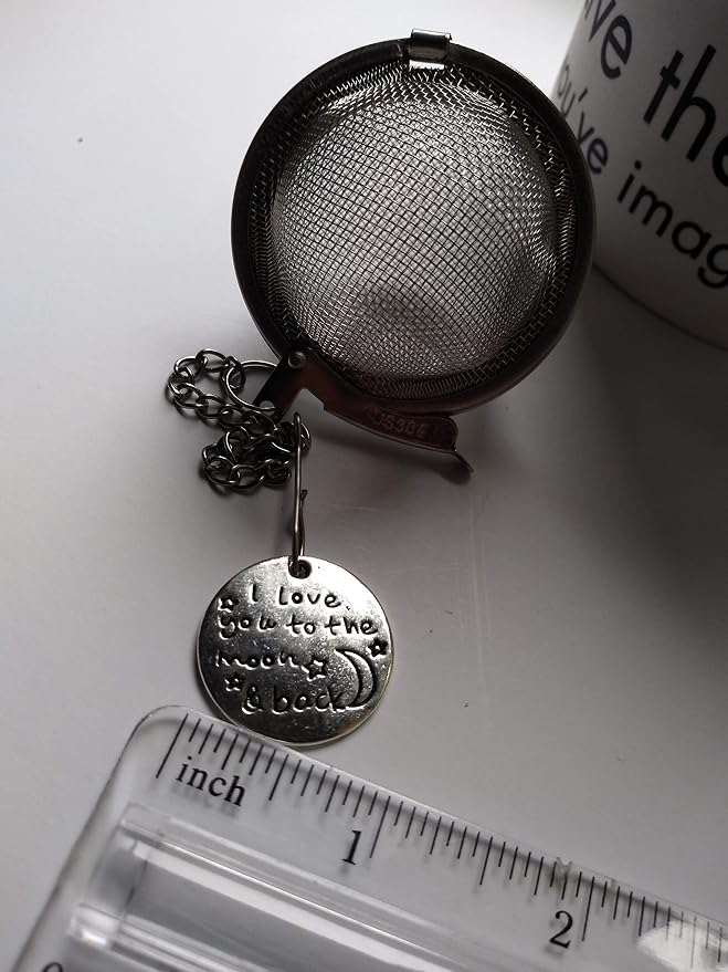 Tea Infuser Ball with Quotation - I Love You To Moon and Back