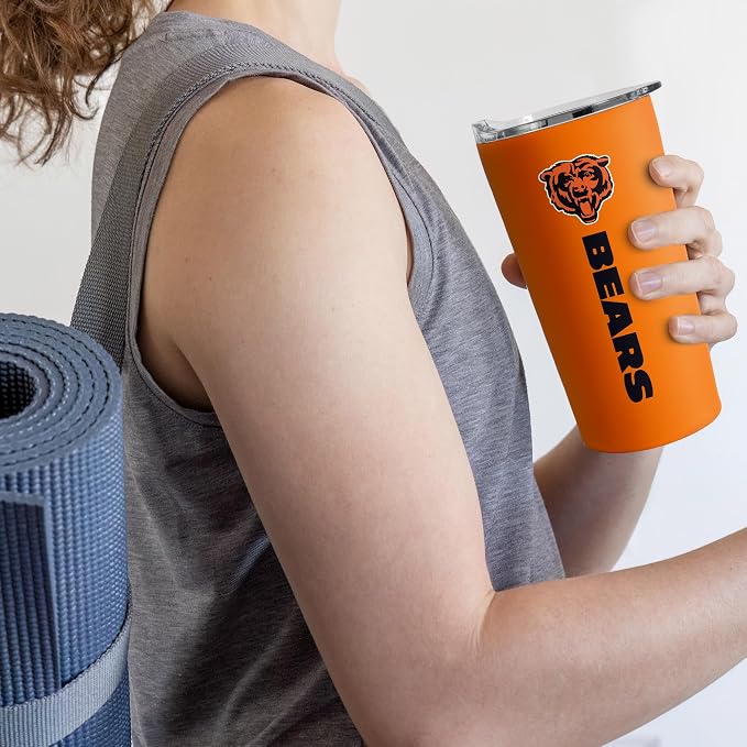 Rico Industries NFL Football Soft Touch, Easy Grip Tumbler