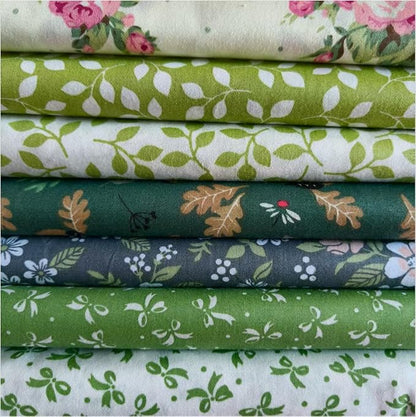 7Pcs Cotton Fabric DIY Making Supplies Quilting Patchwork Fabric Fat Quarter Bundles DIY for Quilting Cotton Patchwork Cushions (Grey, 9.8 x 9.8 inches)