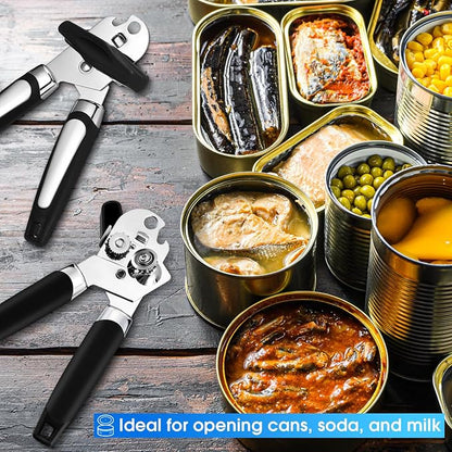 Gisafai 20 Pcs Manual Can Opener Bulk with Sharp Blade Smooth Edge Multifunctional Kitchen Gadget Handheld Openers Large Handheld Knob Can and Bottle Animals for Dorm Kitchen Essentials Gifts