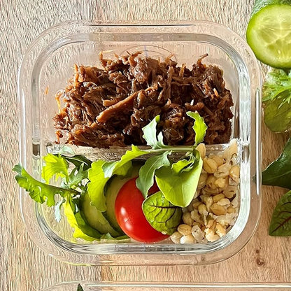 Portion Perfection Bariatric Must Haves / 3 Pk Bariatric Meal Prep Containers Reusable Glass Portion Control Container | Gastric Sleeve Must Haves | Bari Preppers