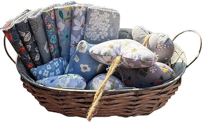 5X 5 inches 100% Cotton Fabric Square Bundles,Precut Quilting Gray Floral Printed Fabric Squares Sheets Patchwork,DIY Sewing Scrapbooking,Quilted Artcraft 42Pcs …
