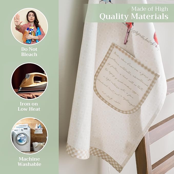 Maison d' Hermine 100% Cotton Apron for women with Pocket Kitchen Chef Apron for Men Cooking Spring Summer