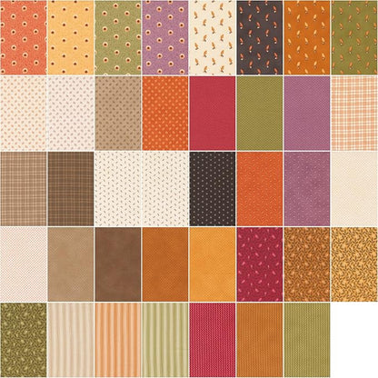 Moda - Pumpkin Spice Gatherings Layer Cake by Primitive Gatherings 42 pcs