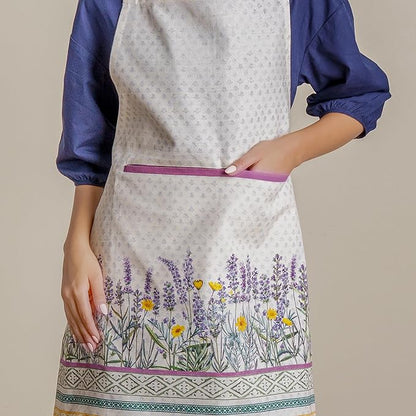 Maison d' Hermine 100% Cotton Apron for women with Pocket Kitchen Chef Apron for Men Cooking Spring Summer