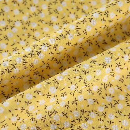 7 pcs 20" x 20" Cotton Fabric DIY Making Supplies Quilting Patchwork Fabric Fat Quarter Bundles DIY for Quilting Cotton Patchwork Cushions (Small Flower, 20" x 20")