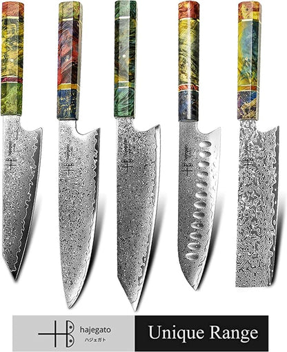 Damascus Chef Knife Gyuto Unique One Of Kind Handle Professional 8 Inch Japanese Chefs Kitchen Knife Vg10 67 Layers Damascus Steel Knive with Sheath