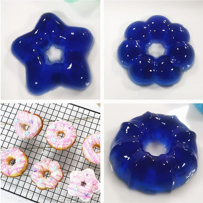 To encounter 24Pack Silicone Molds, Nonstick 3 inches Donut Mold, Silicone Baking Cups, Donut Pan, Muffin, Jello, Bagel Pan, Oven- Microwave- Dishwasher Safe