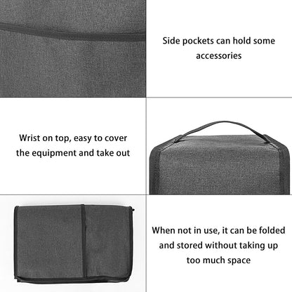 Dust Cover Compatible with Nespresso Vertuo Next Deluxe Coffee, Nespresso Vertuo Plus Deluxe Coffee, The Pearl Cotton Inside Enhances Protection of The Machine -Dark Grey