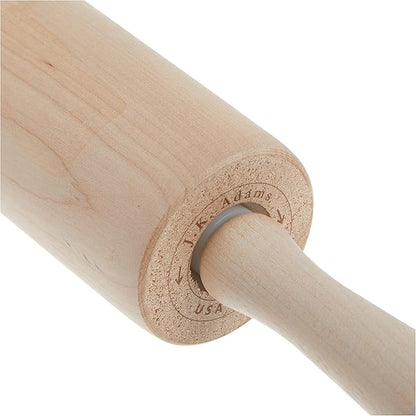 J.K. Adams BRP-1 10-1/2-Inch by 2-1/8-Inch Maple Bakers Rolling Pin