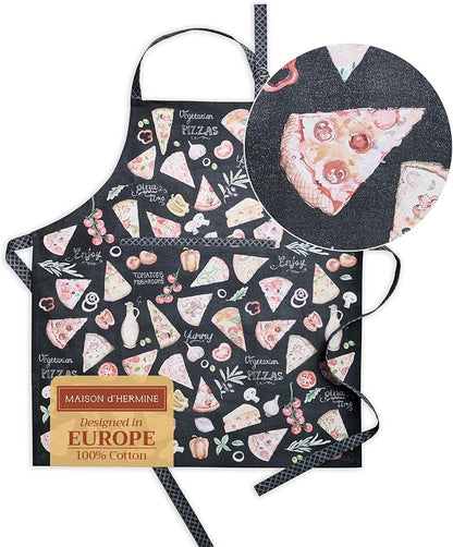 Maison d' Hermine 100% Cotton Apron for women with Pocket Kitchen Chef Apron for Men Cooking Spring Summer