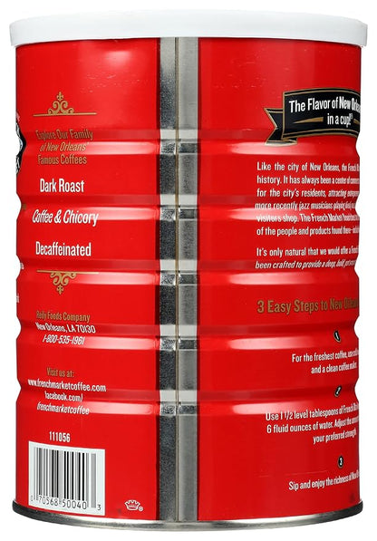 French Market French Roast Medium-Dark Roast Ground Coffee, 12oz Can (Pack of 1)