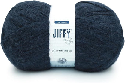 Lion Brand Yarn Jiffy Bonus Bundle, Acrylic Yarn for Crochet, Deep Indigo, 1 Pack