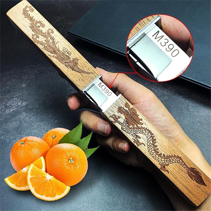 Generic Samurai Knives 2 in 1, Dual Blade Chef Knife Set, Dragon & Phoenix Double Blades, Perfect for Cutting Meat, Vegetables & Fruit