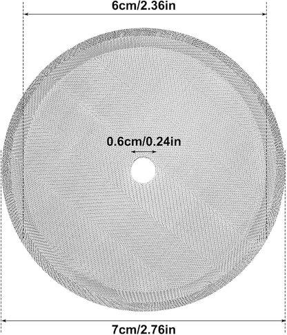 French Press Replacement Screens, 4 Pack, Stainless Steel Reusable Mesh Filter for 17 Ounce and 12 Ounce Coffee Press, Mesh Filters for Universal 350 ml / 12 oz / 11.8oz French Press Coffee Maker