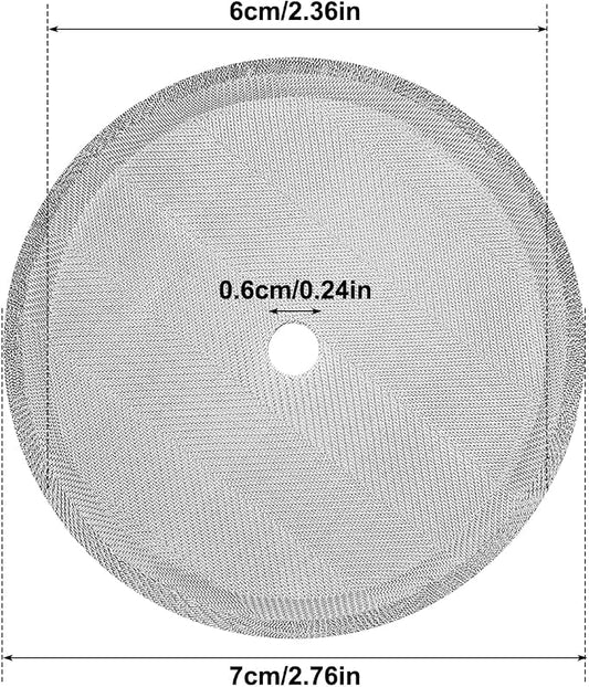 French Press Replacement Screens, 4 Pack, Stainless Steel Reusable Mesh Filter for 17 Ounce and 12 Ounce Coffee Press, Mesh Filters for Universal 350 ml / 12 oz / 11.8oz French Press Coffee Maker