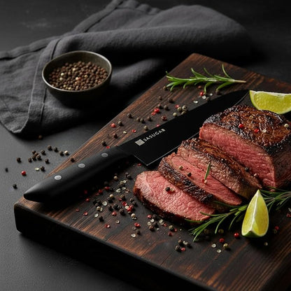 SASUGA Lightweigth Japanese Gyuto Chef’s Knife 210mm – Made in Japan | Molybdenum-Vanadium Stainless Steel | Razor-Sharp, Rust-Resistant Blade for Meat, Fish & Vegetables