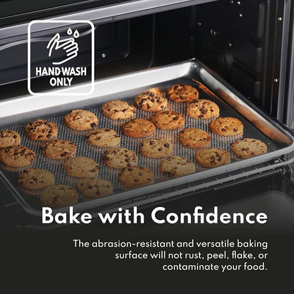 New Star Foodservice Commercial-Grade 18-Gauge Aluminum Sheet Pan/Bun Pan, Half Size, 13 x 18 x 1 Inch